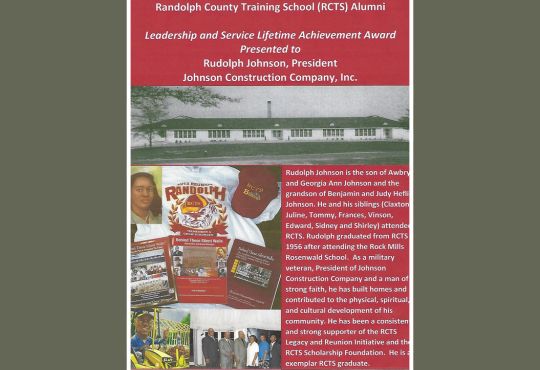 A Gift of Legacy: Rudolph Johnson’s 1956 Class Donation Fuels 2026 Scholarships